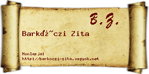 Barkóczi Zita névjegykártya